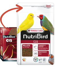 Versele Laga Nutribird C15 Kanarya Ve Finçler İçin Meyveli Pelet Yem 1 kg (Bölünmüş)