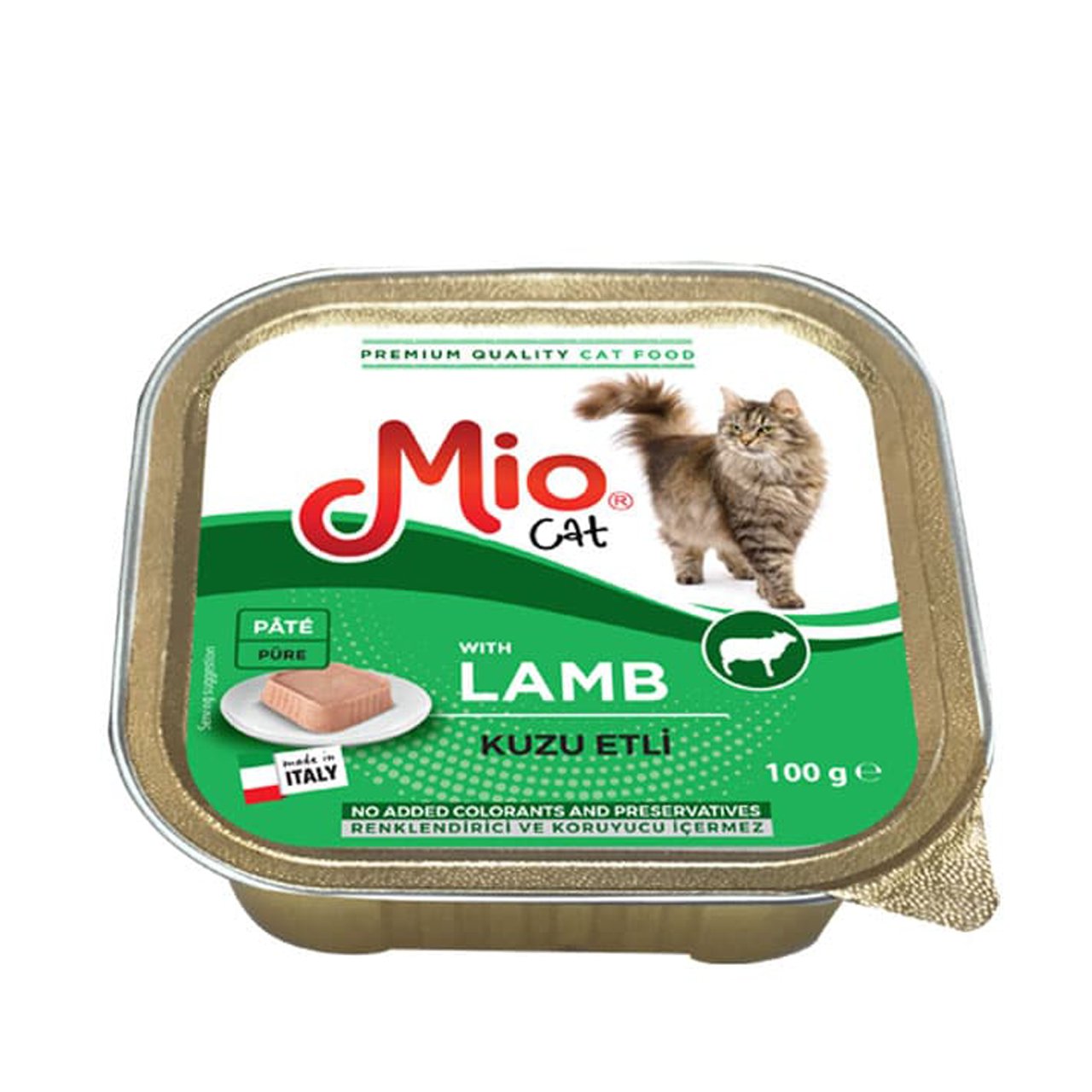 Mio Adut Lamb Pate Yetişkin Kediler İçin Kuzu Etli Püre Mama 100 gr