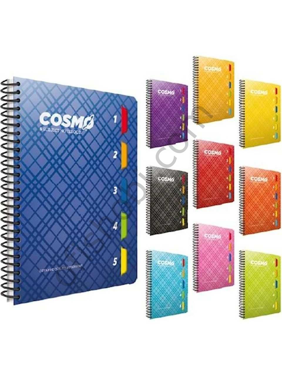 Gıpta Cosmo Spiralli 5 Seperatörlü Pp Kapak Defter 17x24 150 Yaprak Çizgili