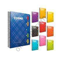 Gıpta Cosmo Spiralli 5 Seperatörlü Pp Kapak Defter 17x24 150 Yaprak Kareli