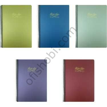 Gıpta Metal Notes Spiralli Pp Kapak Defter A4 100 Yaprak Kareli