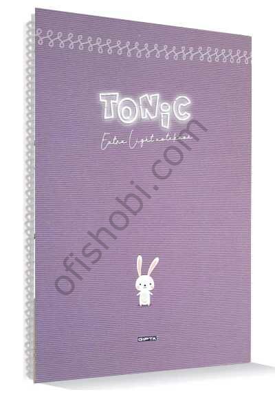 Gıpta Tonıc Spiralli Karton Kapak Defter A4 80 Yaprak Kareli