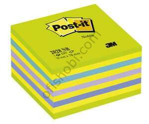 Post-it Küp Not Gök Kuşağı Yeşil Tonları 450 Yaprak 76x76 Mm