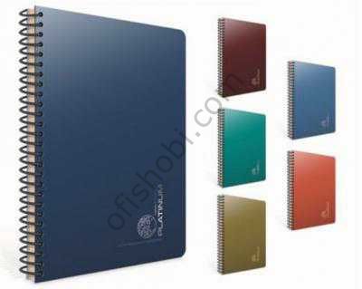 Gıpta Platınum Spiralli Pp Kapak Defter 17X24 100 Yaprak Kareli