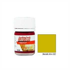 Artdeco Metalik Kumaş Boyası 25 Ml Metalik Altın 221