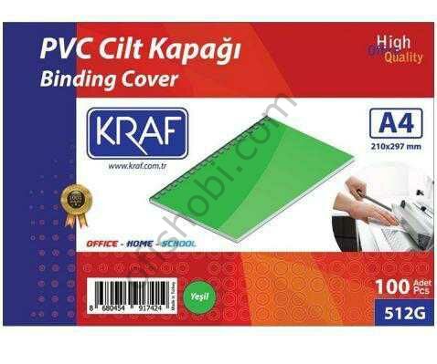 Kraf Cilt Kapağı A4 160 Micron 100 Lü Yeşil 512G