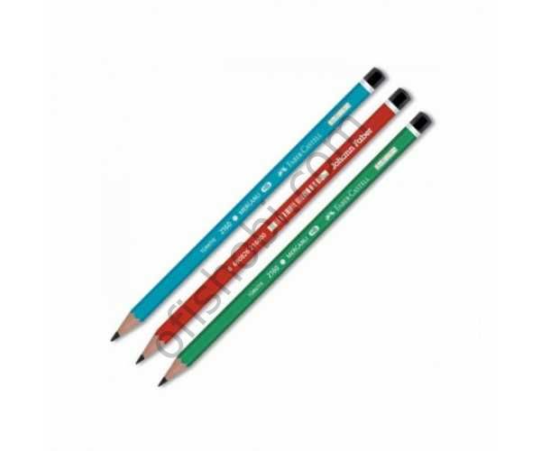 Faber-Castell Köşeli Mercanlı Kurşun Kalem