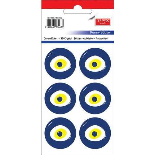 Tanex Tde-137 Nazar Boncuğu 30 Mm Damla Etiket