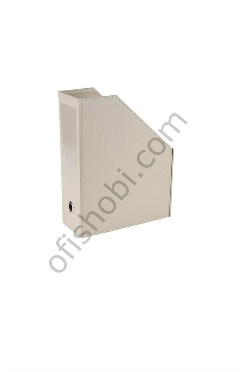 2K Magazinlik Suni Deri Masa Üstü A4 9 Cm Geniş 384-10 Bej 23x30 Cm