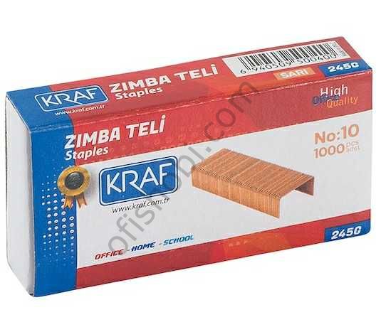 Kraf Zımba Teli No 10 Sarı 1000 Li 245G