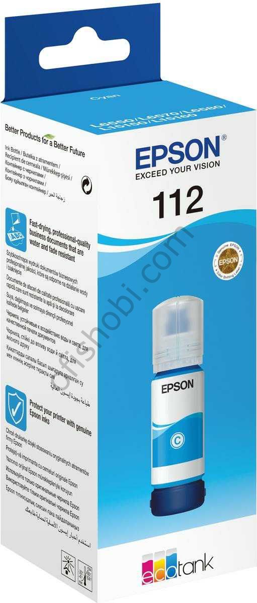 Epson 112 Mavi Şişe Mürekkep