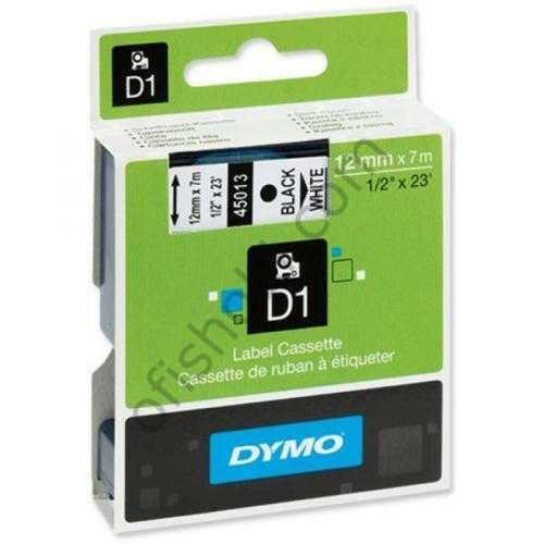 Dymo D1 Yedek Şerit 12 Mm x 7 Mt Beyaz Siyah