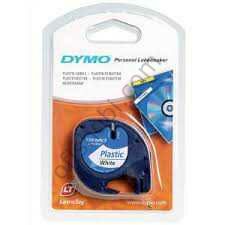 Dymo Letra Tag Plastik Şerit 12 Mm X 4 Mt Beyaz