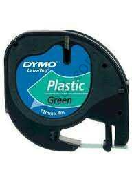Dymo Letra Tag Plastik Şerit 12 Mm X 4 Mt Yeşil