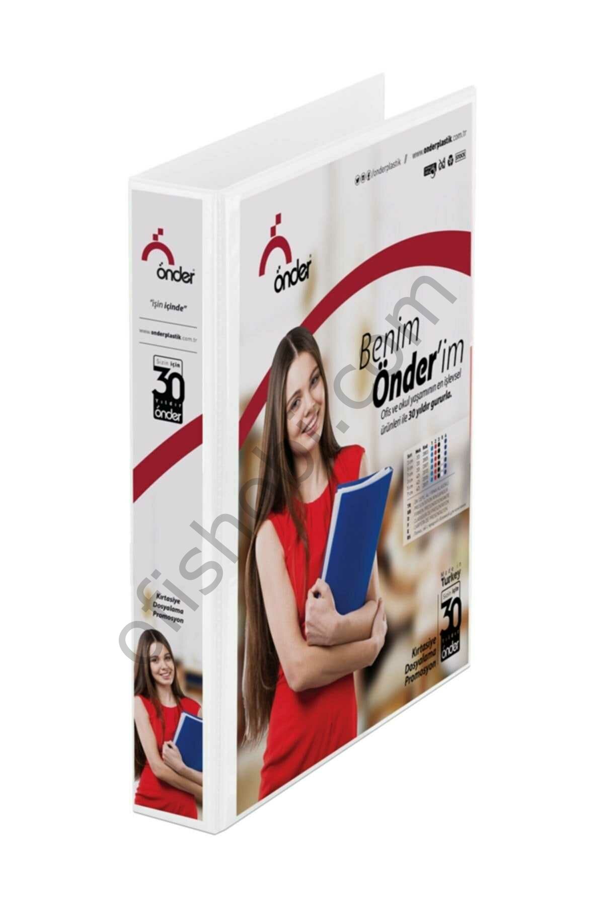 Önder Pvc A3 Dikey Firma Klasörü 3 Cm 4D İç Cepli Beyaz