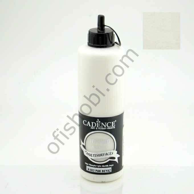 Cadence Hybrid Akrilik Multisurfaces H-002 Pak Beyaz 500 Ml