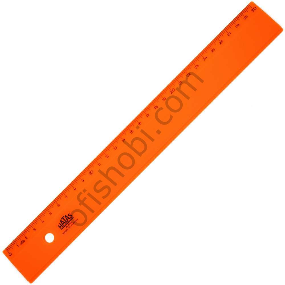 Hatas Geniş Plastik Cetvel Opak 30 Cm