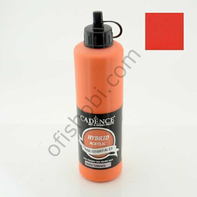 Cadence Hybrid Akrilik Multisurfaces H-012 Turuncu 500 Ml