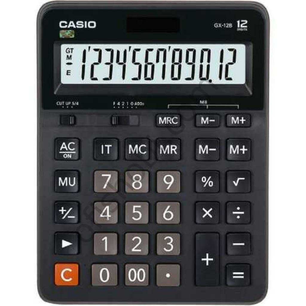 Casio Hesap Makinesi Masaüstü Gx-12B 12 Hane