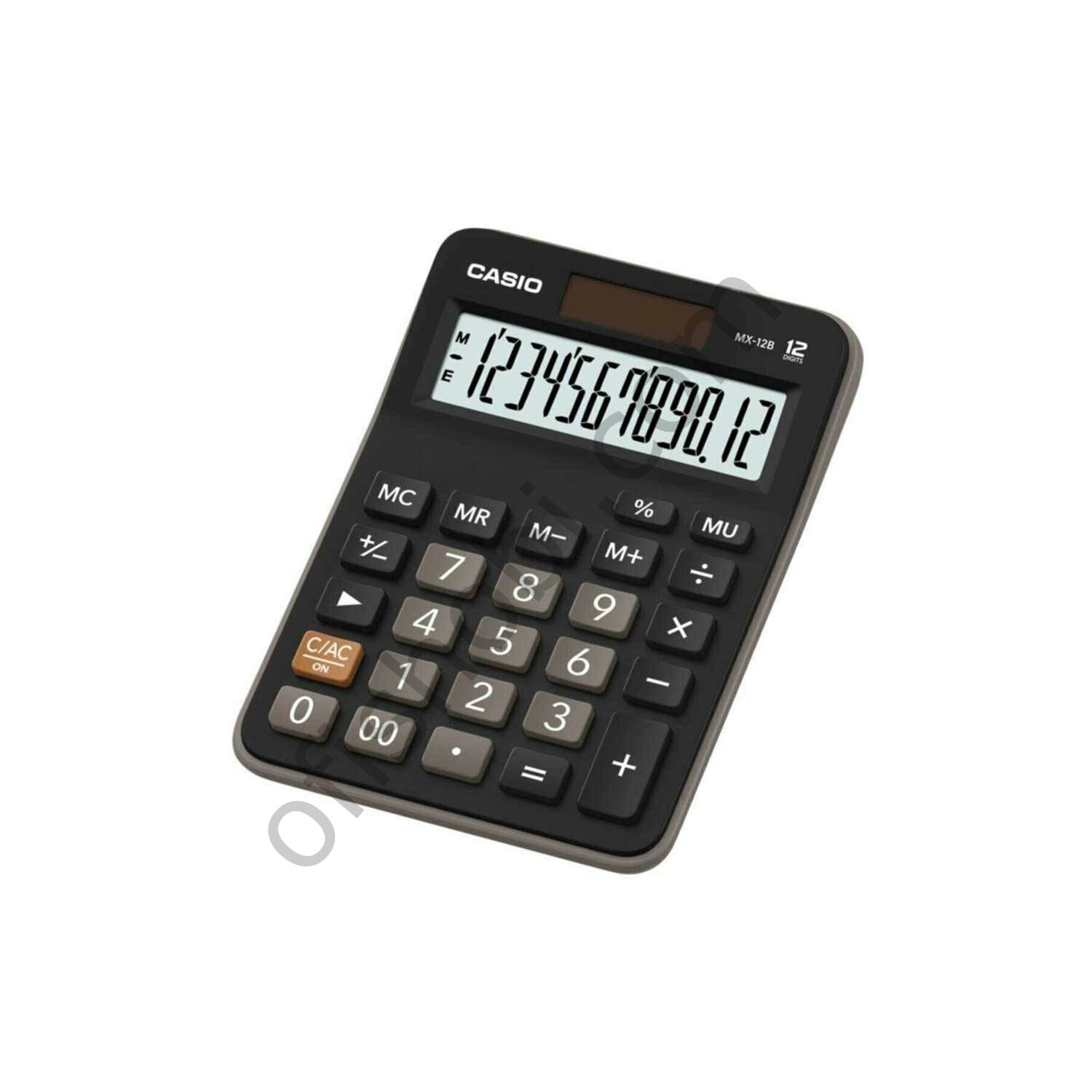 Casio Hesap Makinesi Masaüstü Mx-12B-Bk 12 Hane