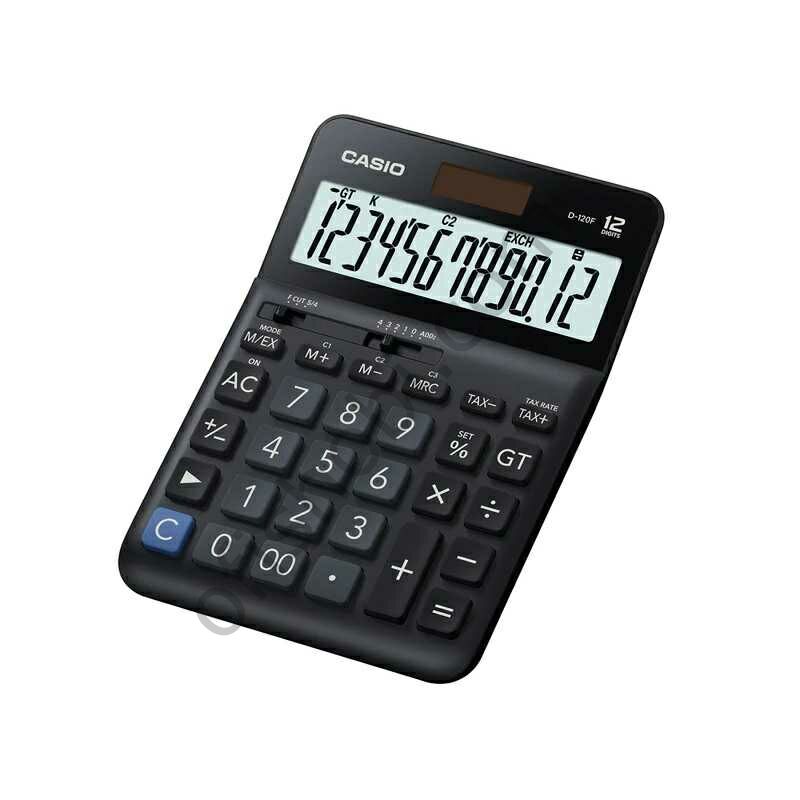 Casio Hesap Makinesi Masaüstü D-120F 12 Hane