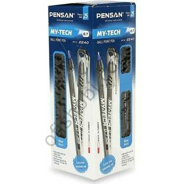 Pensan 0 7 Mm My-Tech Tükenmez Kalem Mavi 25 Li