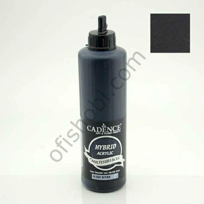 Cadence Hybrid Akrilik Multisurfaces H-060 Siyah 500 Ml