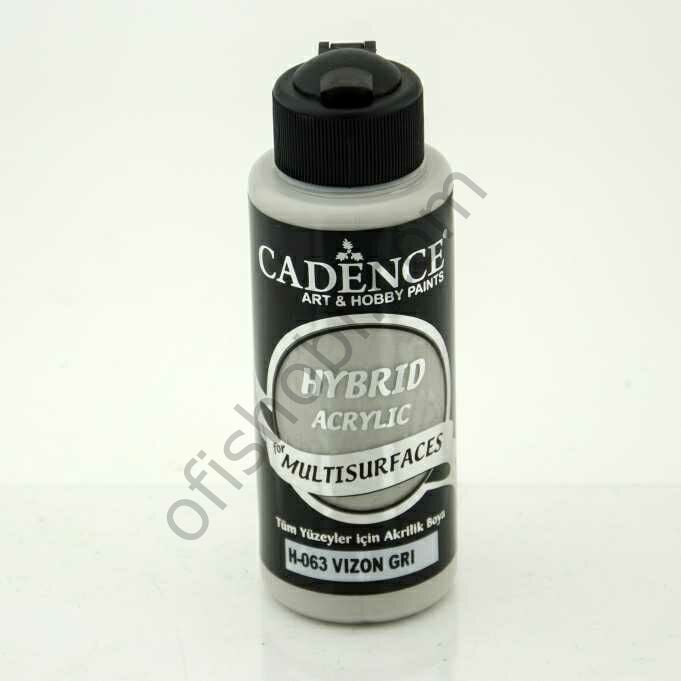 Cadence Hybrid Akrilik Multisurfaces H-063 Vizon Gri 120 Ml
