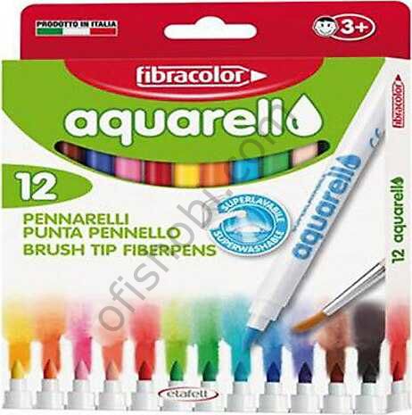 Fibracolor Aquarell Keçeli Kalem 12 Renk