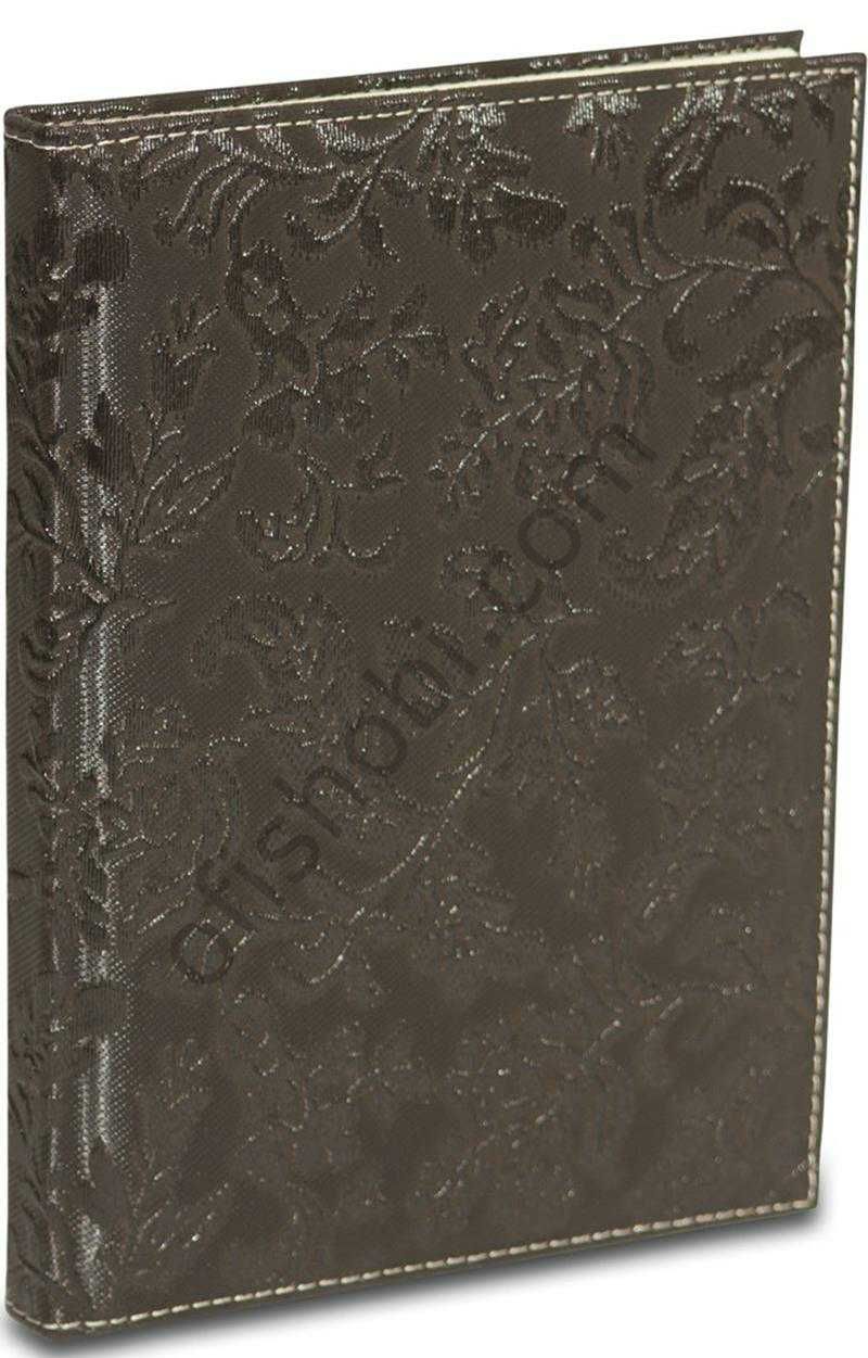 2K Deri Kapak Defter Ajanda Tarihsiz Kareli 4823 Kahverengi 14x20 Cm