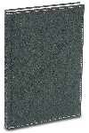 2K Deri Kapak Defter Ajanda Tarihsiz Kareli 4912 Siyah 17x24 Cm