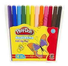Play-Doh Keçeli Kalem 2 Mm 12 Renk Pvc