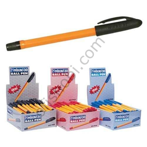 Mikro M-30 Tükenmez Kalem Siyah 60 Lı Paket