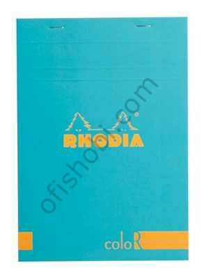 Rhodıa 148X210 Mm Çizgili Bloknot Turquuoıse Blue Kapak 90 Gr Kağıt 70 Yaprak
