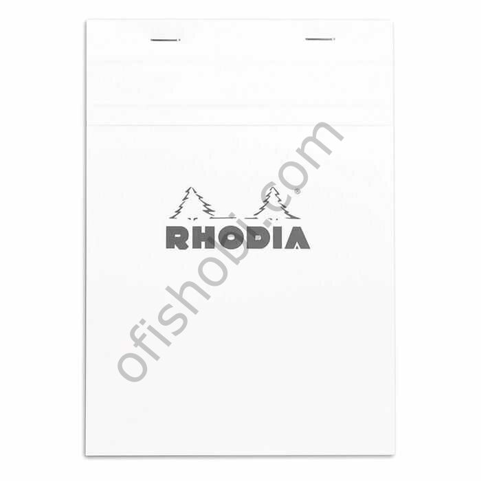 Rhodıa 148X210 Mm A5 Kareli Bloknot Beyaz Kapak Beyaz Kağıt