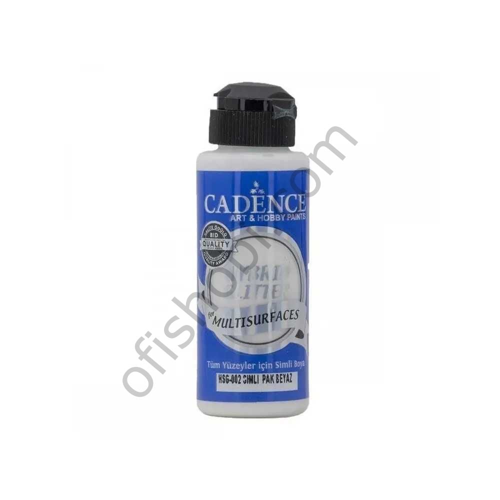 Cadence Hybrid Akrilik Multisurfaces Simli Gümüş Hsg-002 Pak Beyaz 120 Ml