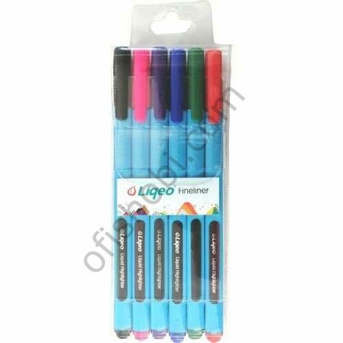 Liqeo Fineliner Kalem 6'Lı Pvc