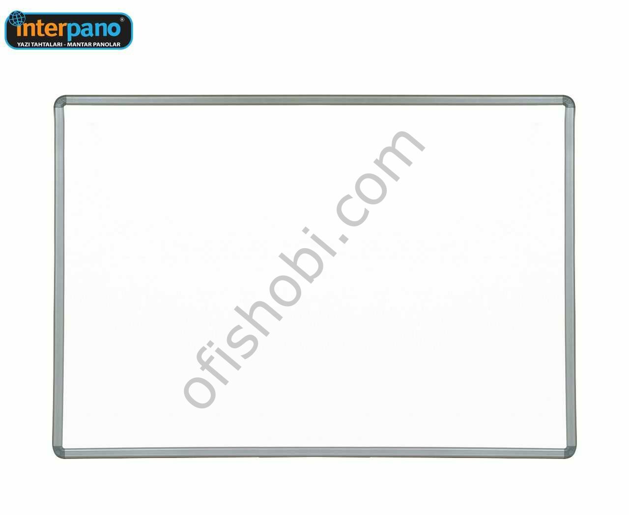 İnter 120x200 Elegant Çerçeve Laminant Yüzey Duvara Monte Beyaz Yazı Tahtası