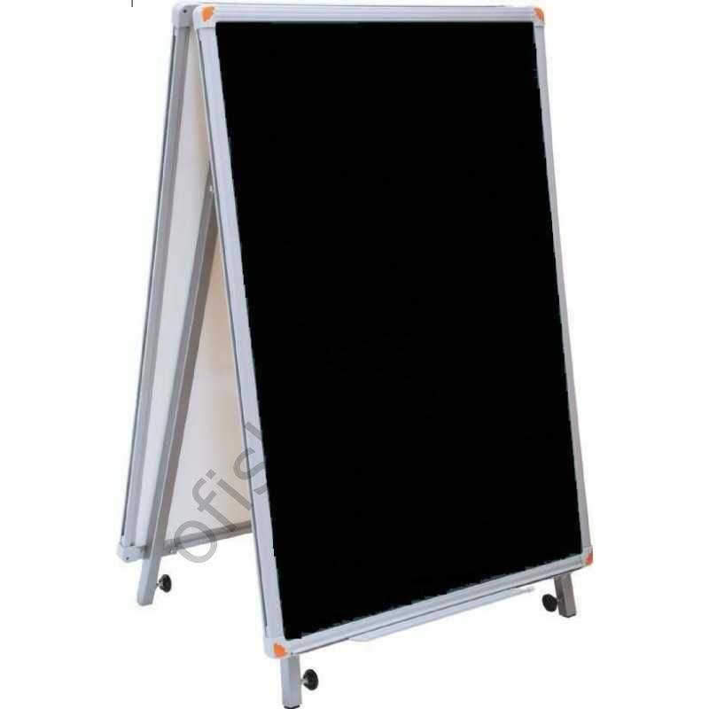 İnter 60x90 Elegant Çerçeve Lamine Yüzey Çatı Tipi Siyah Yazı Tahtası