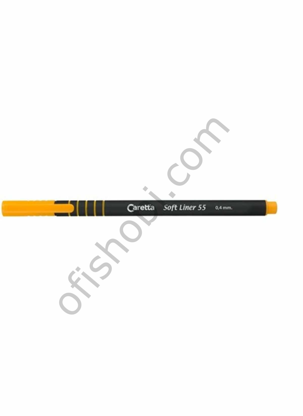 Caretta 55 Soft Liner Keçeli Kalem Sarı Tekli