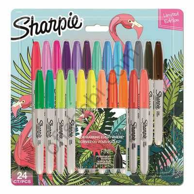 Sharpie Fine Permanent Markör 24 Lü Karışık Kutu - Flamingo
