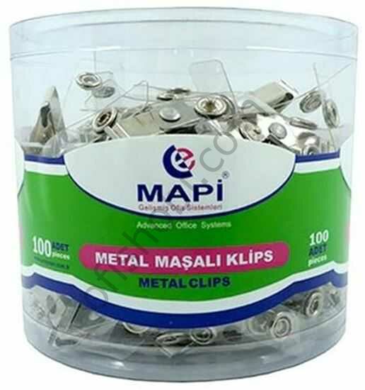 Mapi Metal Maşalı Klipsler 100 Adet