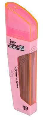 Serve Duble Mekanik Kurşun Kalem Ucu-Silgili 07 Mm Şeker Pembe