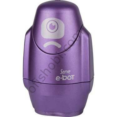 Serve E-Bot Silgili Kalemtraş Metalik Mor Tekli
