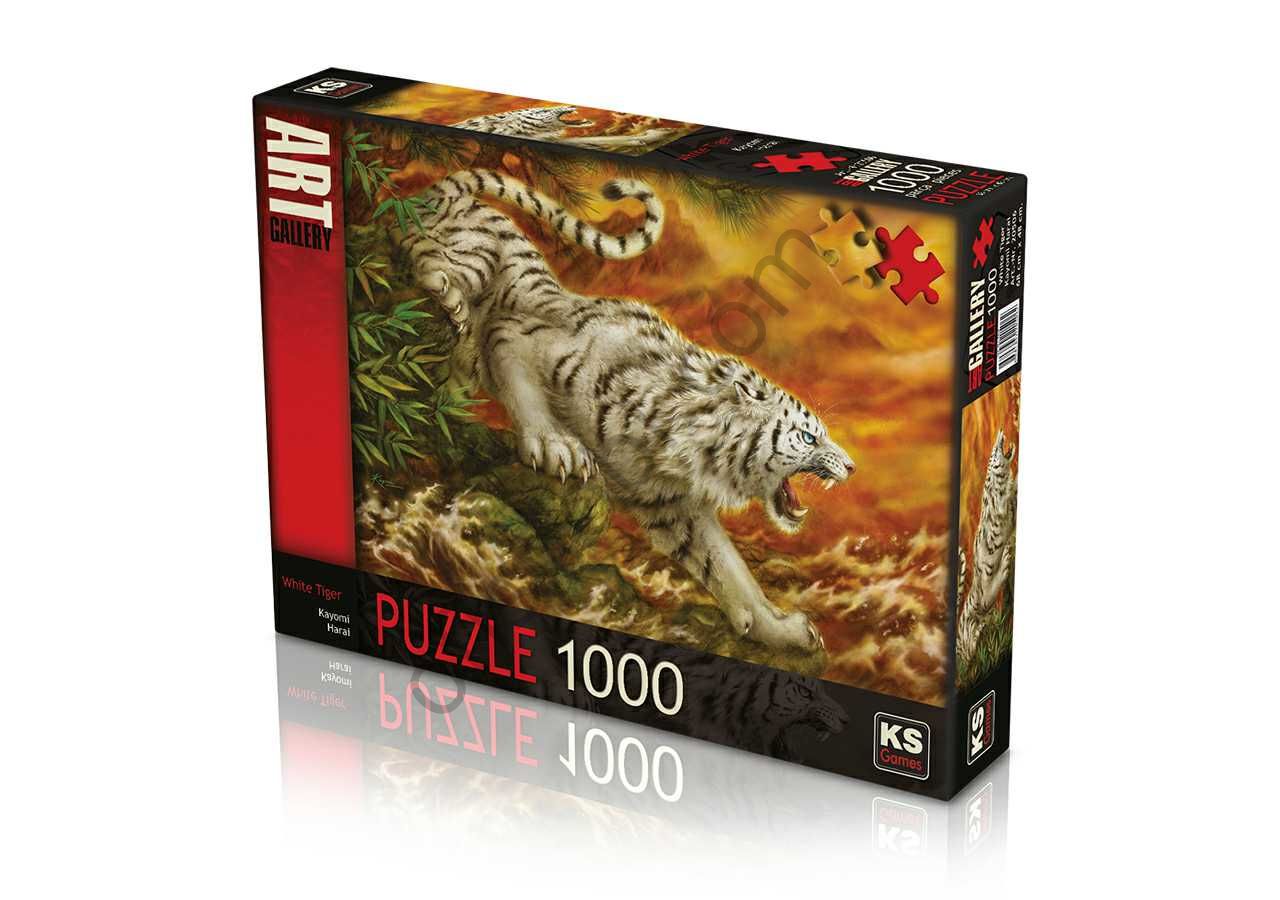 Ks Games 1000 Parça Puzzle White Tiger