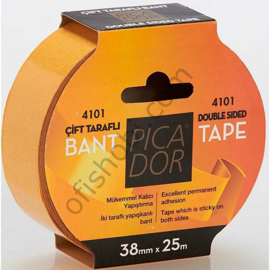 Picador Çift Taraflı Bant Pp Hotmelt Askısız 4101 38 Mm x 25 M