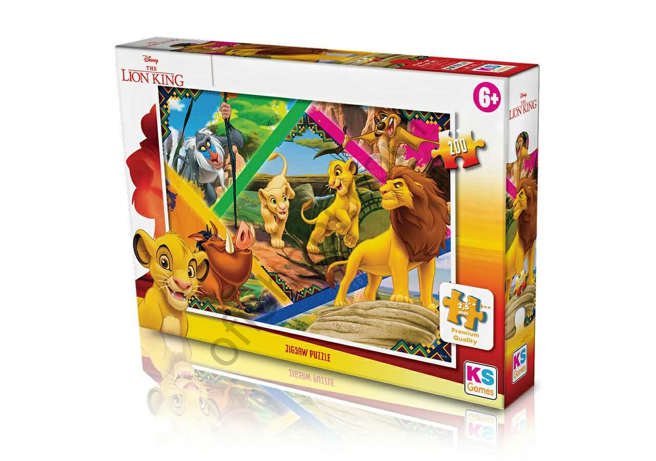 Ks Games 200 Parça Puzzle Lion King