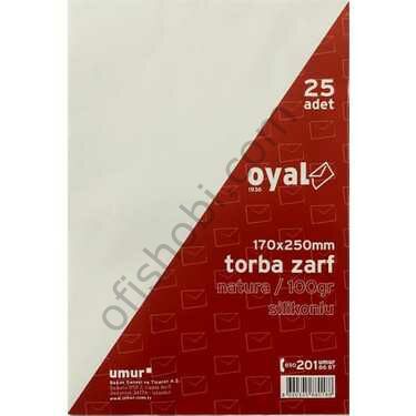 Oyal Torba Zarf 17x25 Natura 100 Gr 25 Li