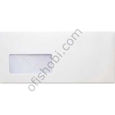 Oyal Buklet Zarf Pencereli Beyaz 110 Gr 25 Li