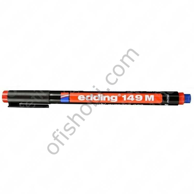 Edding 149M Asetat Kalemi Silgili Mavi